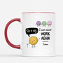 2537MUK2 personalised let it go i will never work again mug