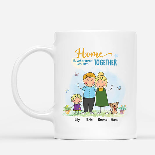 2563MUK1 home is wherever we are togethere personalised mug_ffa6df3a 5c48 4f3a 849b dc1d1382dd31