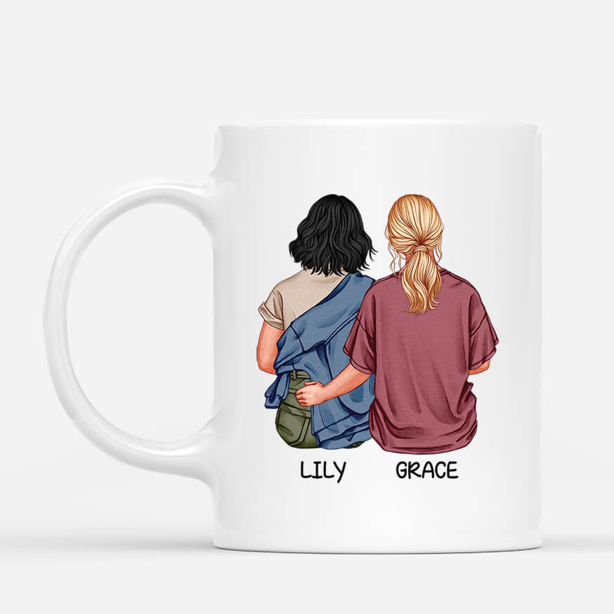 Angels Exist But Sometimes They Don't Have Wings And Are Called Friends Personalised Mug