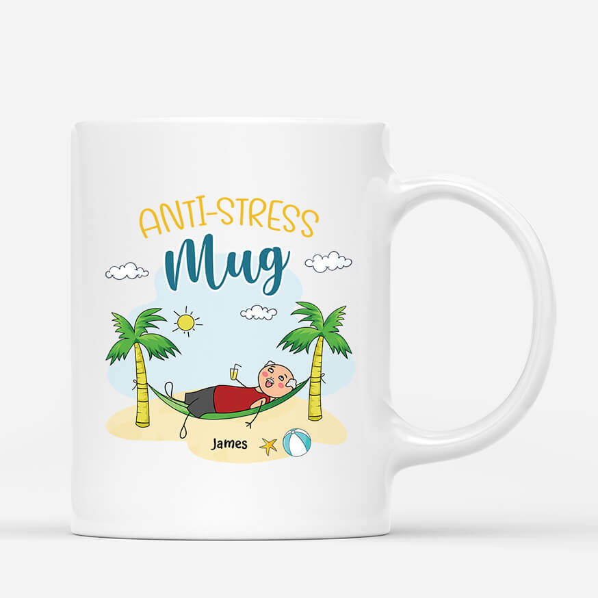 2577MUK1 anti stress mug personalised mug for him