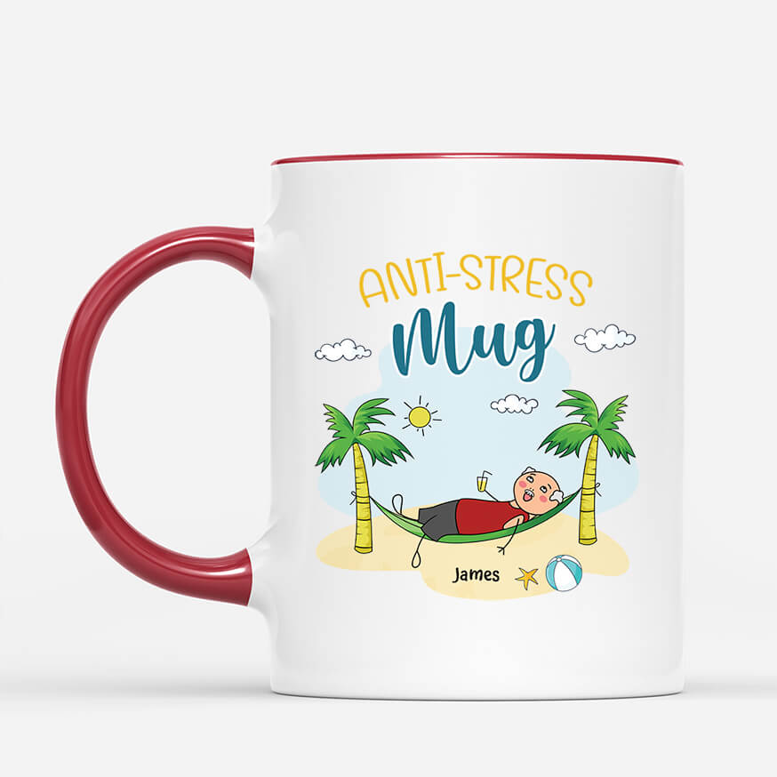 2577MUK2 anti stress mug personalised mug for her