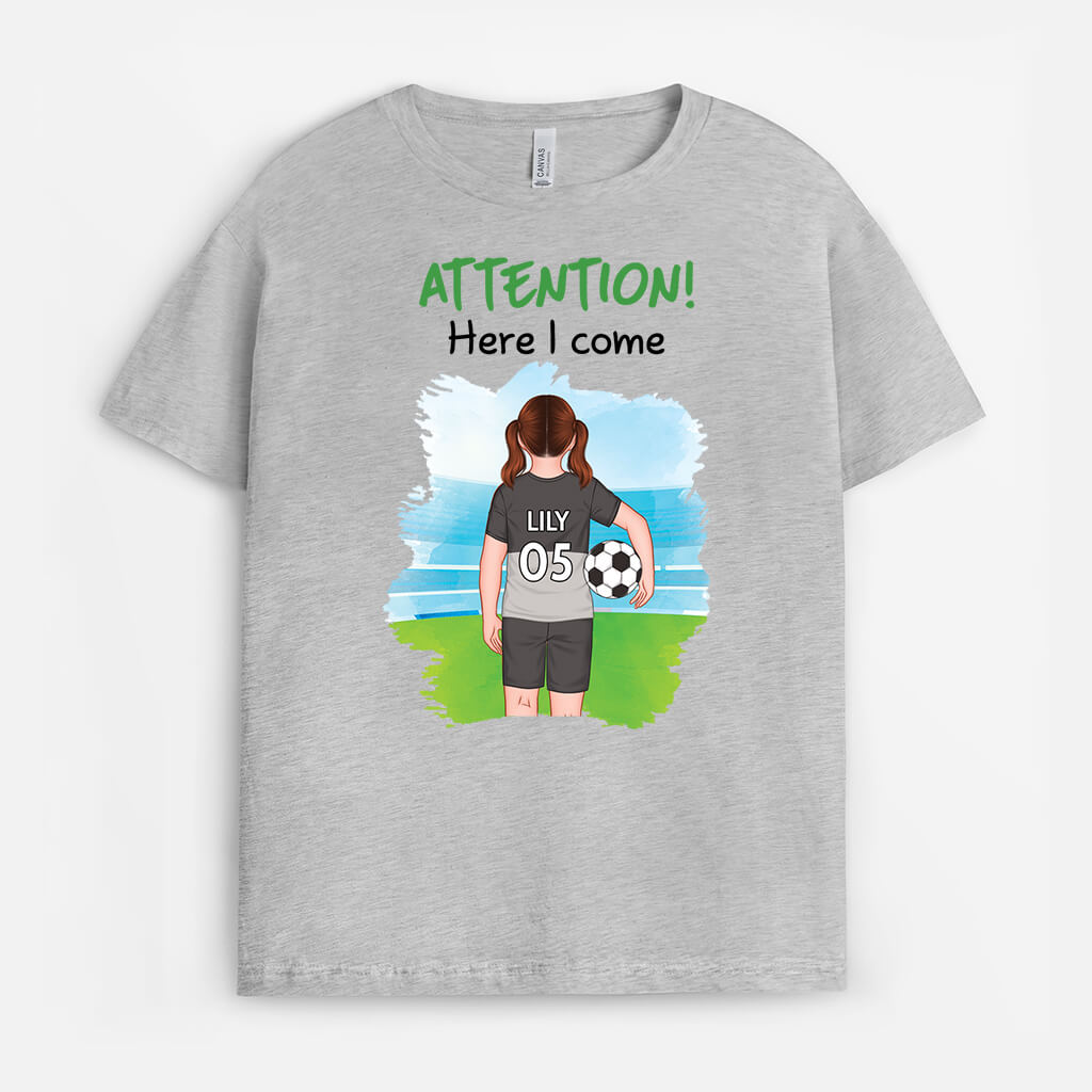 Personalised Attention Here I Come T-shirt for Kid Boys