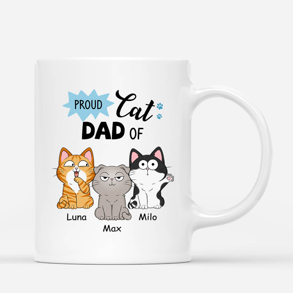 Personalised Proud Cat Dad/MumOf Mug