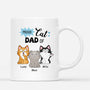 2594MUK1 proud cat dad mom of mug personalised mug for cat lovers