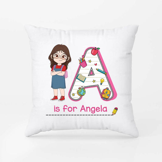 2605PUK2 spelling alphabet kids name  personalised pillow for kids