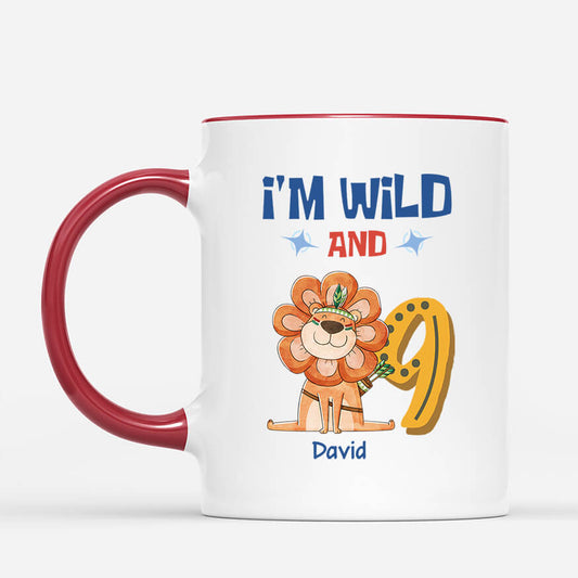 2614MUK2 im wild and 6  personalised mug for kids