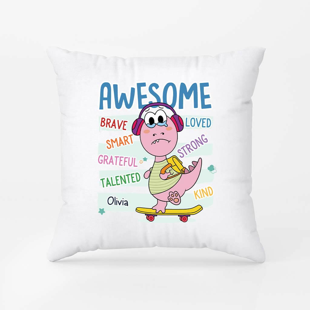 Personalised An Awesome Kid with Name Pillow