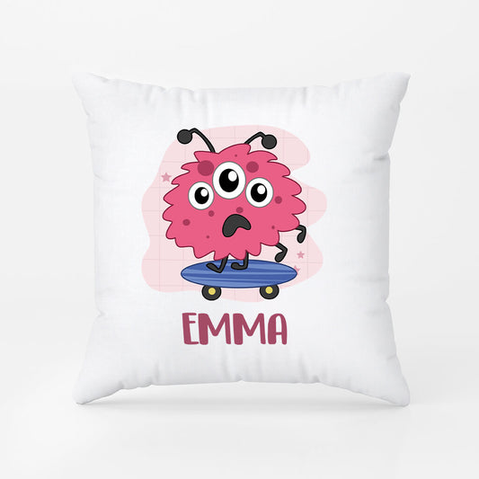 2619PUK2 monsters name  personalised pillow for kids_2da096e7 a253 42b0 b77b 0c3a09985344