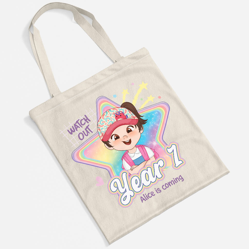 Personalised Watch Out Nursery Tote Bag for Kids