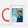 2629MUK2 a mans face  personalised mugs uk for art lovers