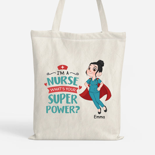 2639BUK1 im a nurse whats your superpower  custom canvas tote bag_a5857f09 0210 4fb7 bef5 5446c122b3f7