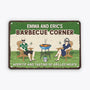 2649EUK1 barbecue corner  personalised aluminum metal signs for family