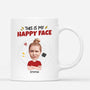 2661MUK1 this is my happy face  funny custom mugs uk for women