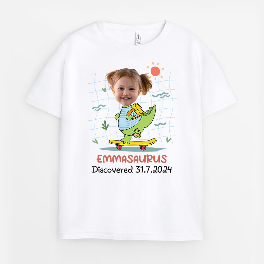 2685AUK1 boy kidsaurus discovered  custom t shirt printing for men