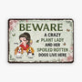 2691EUS1 personalized gifts for dog lovers crazy plant lady metal sign 2691E3Q8C