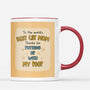 2694MUK3 to best cat dad thanks for putting up with my poop mug  custom mugs uk for cat lovers