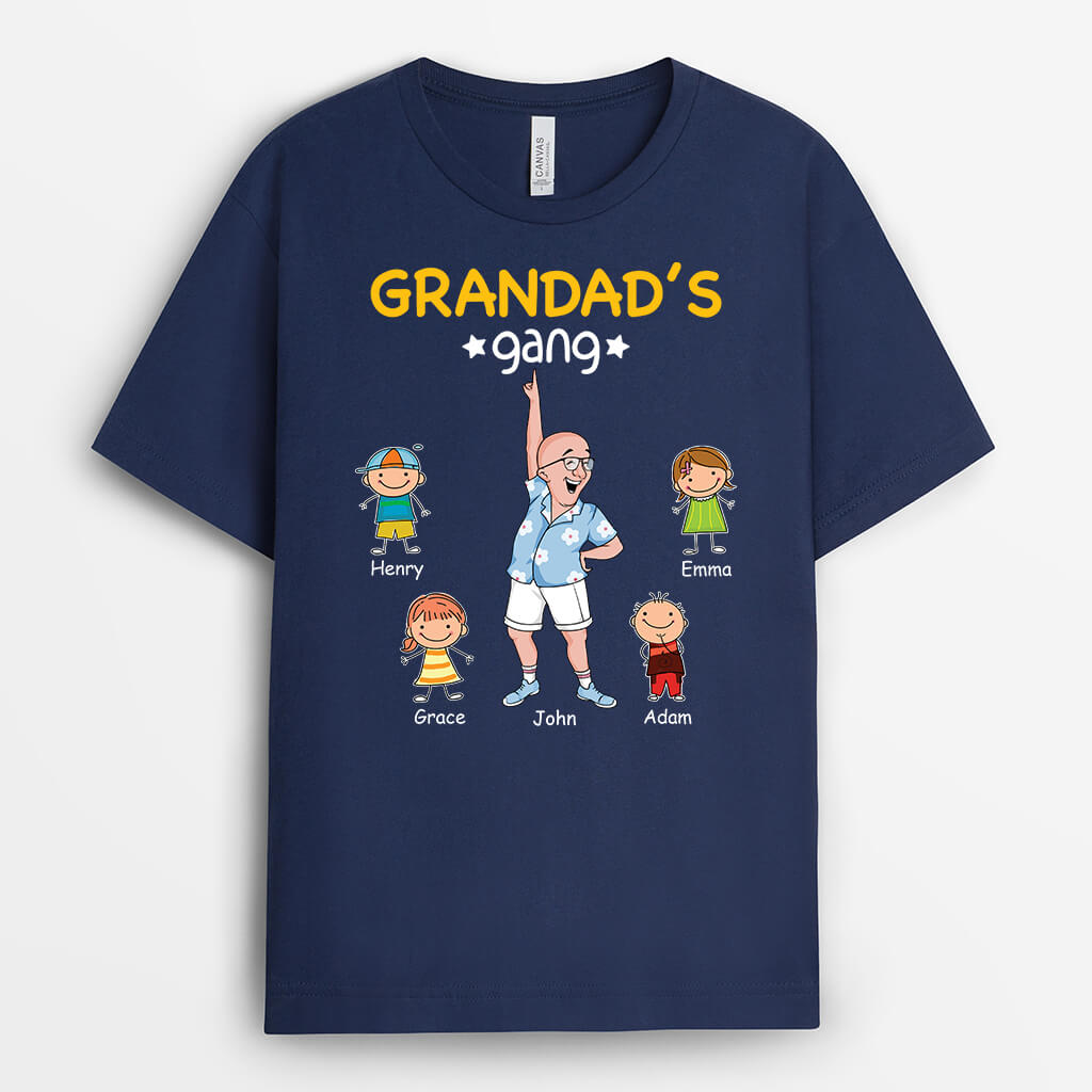 Personalised Grandad's Gang T-shirt