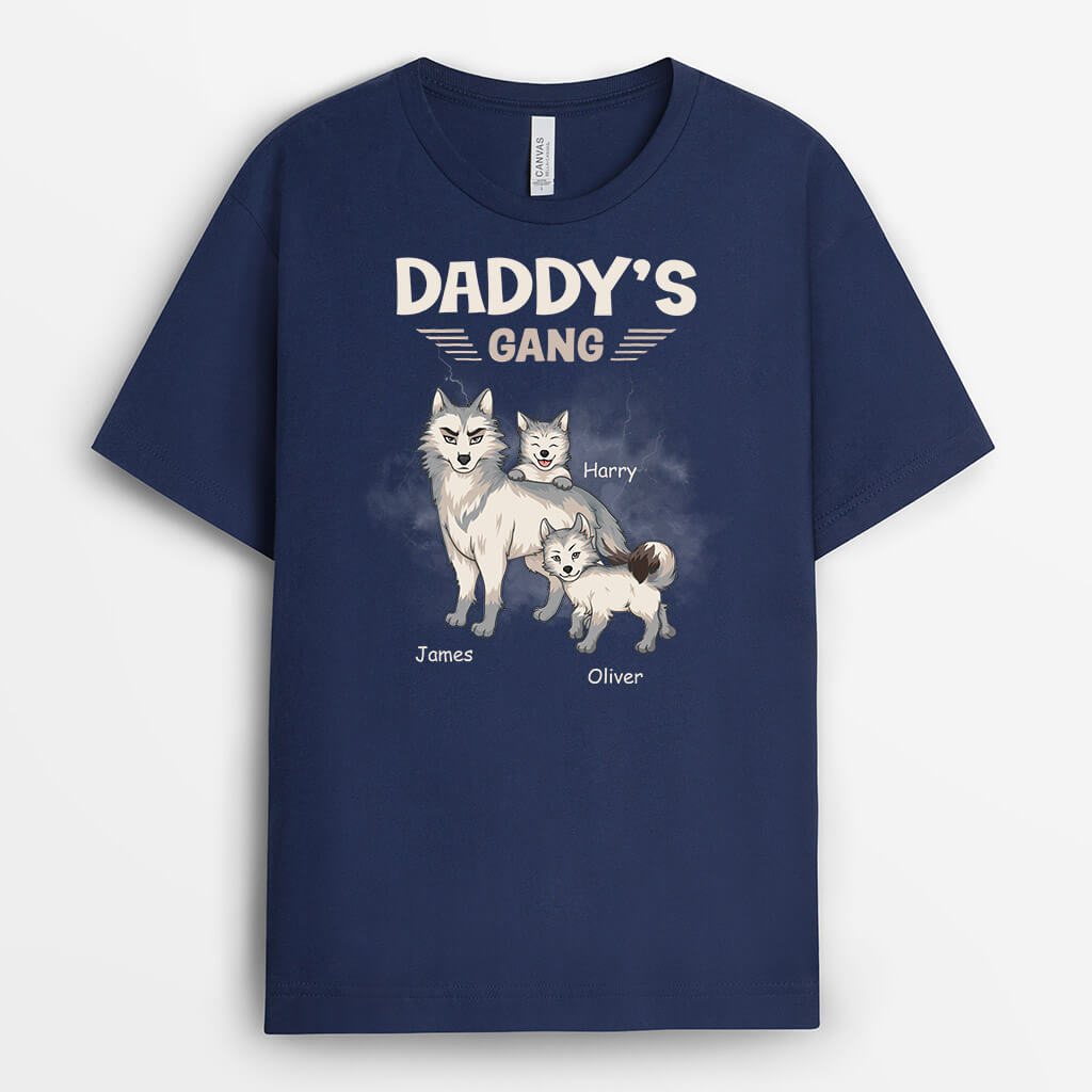 Personalised Grandad's Gang Wolves T-shirt