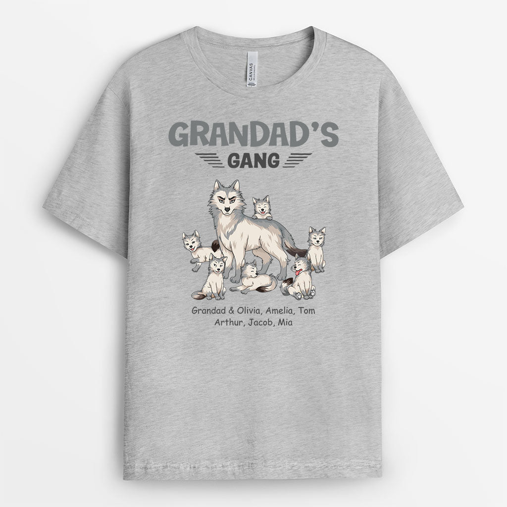 2731AUS2 grandma gang shirt personalized wolf gifts for grandma grandpa 2731AKV5A