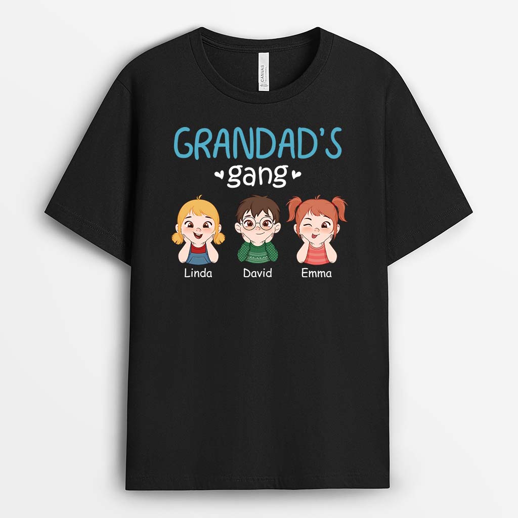 Personalised Daddy's Gang/Grandad's Gang T-shirt