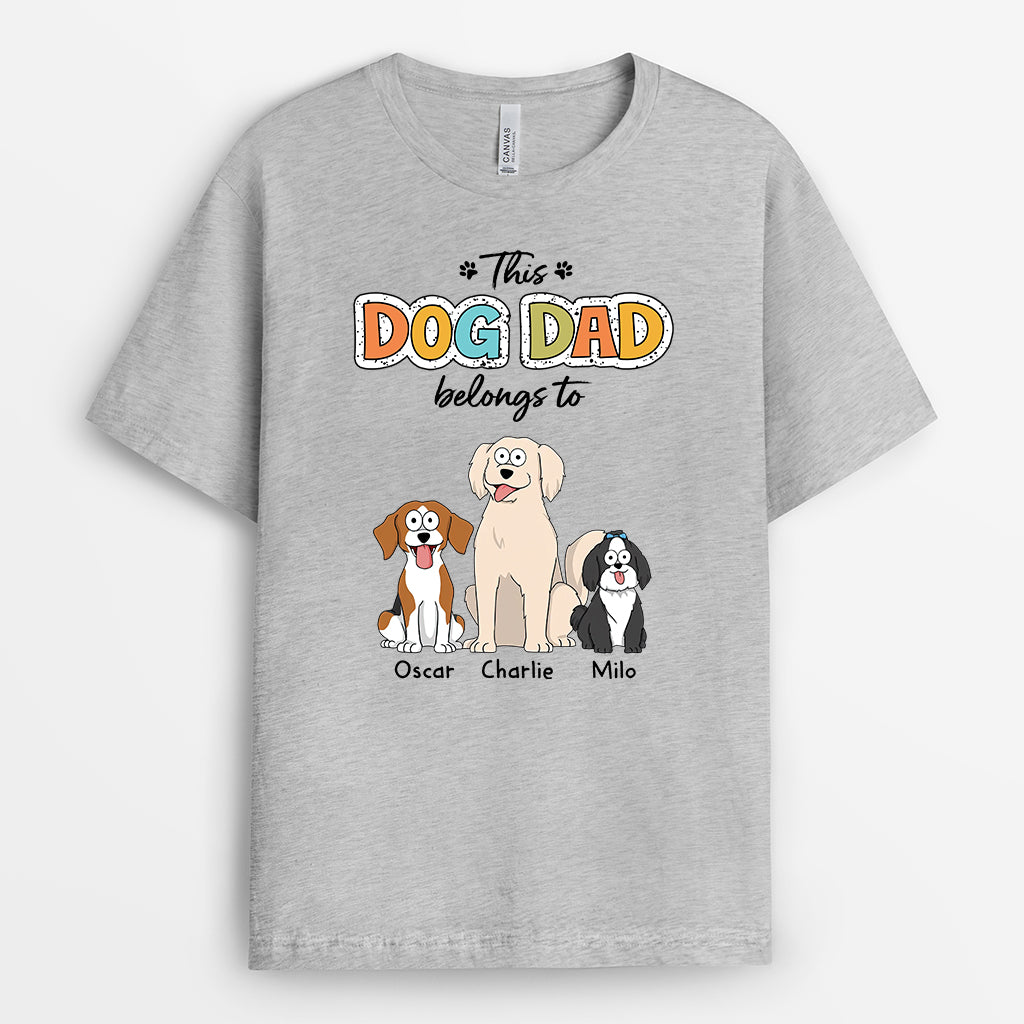 2755AUK2 this dog mum dog dad belongs to  custom dog tee