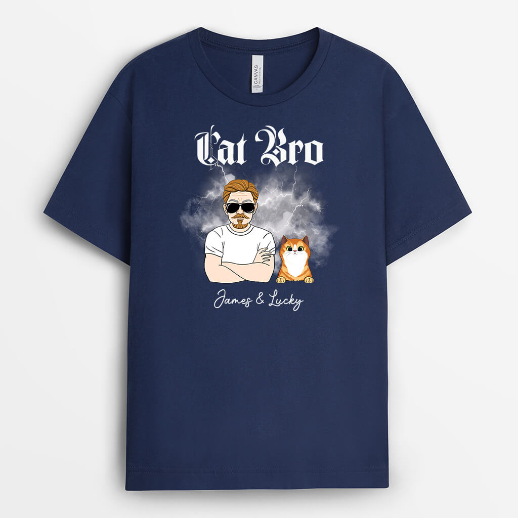 2758AUK2 cat dad lighting  custom cat tee shirts