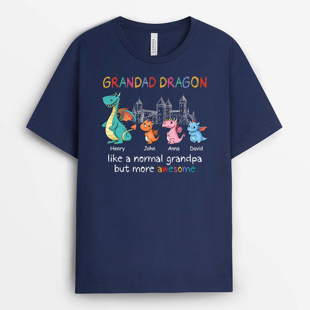 Personalised Papa/Grandad Dragon T-Shirt