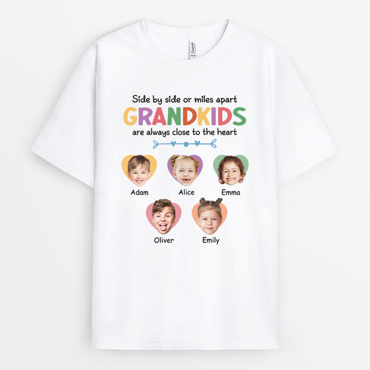 2769AUK1 side by side or miles apart  custom t shirt printing with kids faces