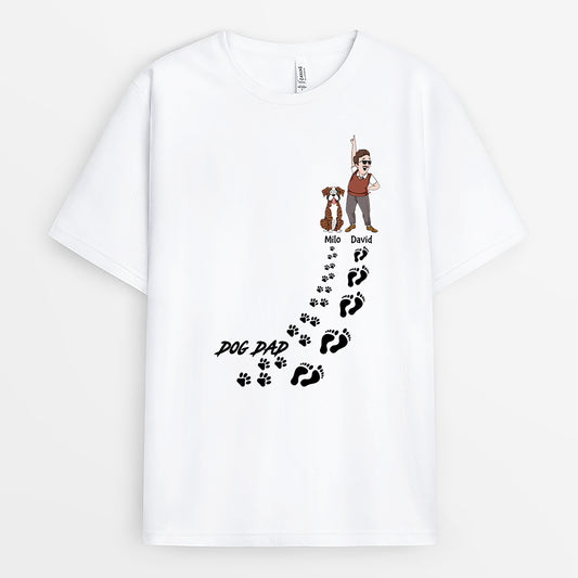 2784AUK1 dog dad dog mum t shirt  personalised dog themed gifts