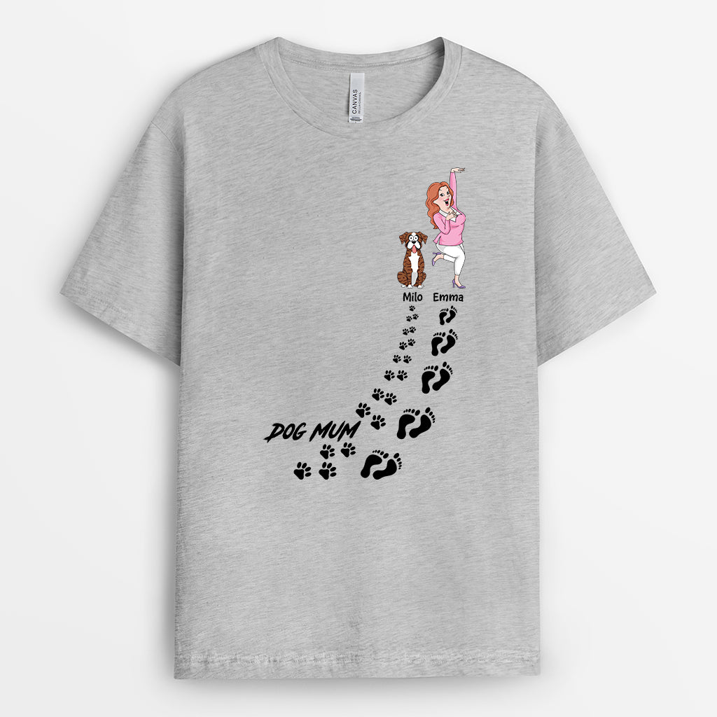 2784AUK2 dog dad dog mum t shirt  personalised dog themed gifts
