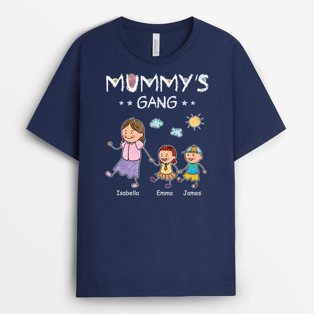 Personalised Grandad's Gang, Walking With The Grandkids T-shirt