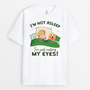 2811AUS1 dog themed im not asleep  custom printed t shirt for dog lover