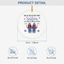 2822OUK3 personalised sisters connected by heart christmas ceramic ornament 2822O8Z5E