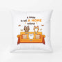 2825PUK1 a house is not a home pillow  custom gifts for cat lovers