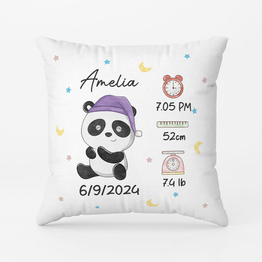 2841PUK2 baby data pillow  personalised gifts for kids