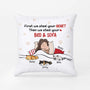 2843PUK1 first i steal your heart pillow  personalised funny gifts for cat lovers uk