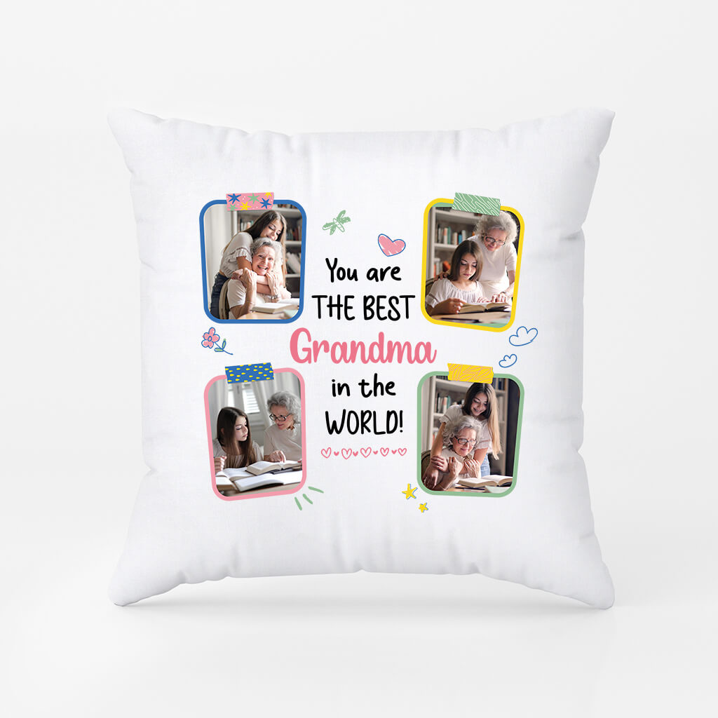 2845PUK1 you are the best mum in the world with picture pillow  personalised presents for mum