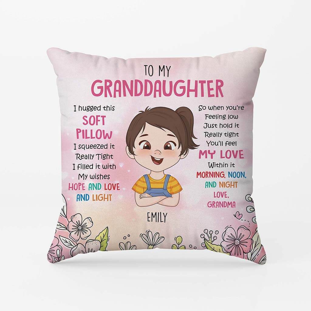 Personalised To My Grandaughter Pillow