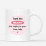 2925MUK3 thank you nanny for helping us grow mug  personalised gifts for nanny