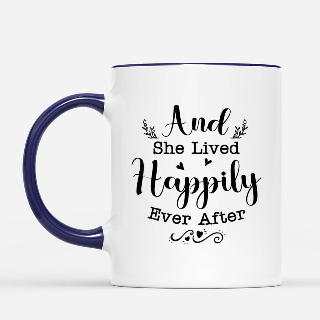 Personalised And She Lived Happily Ever After Mug For Horse Lovers