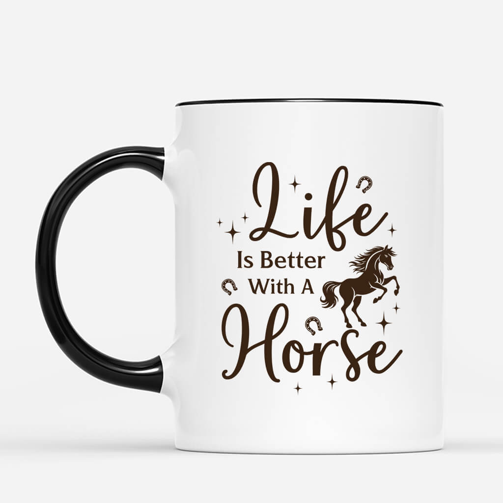 Personalised Life Is Better With A Horse Mug