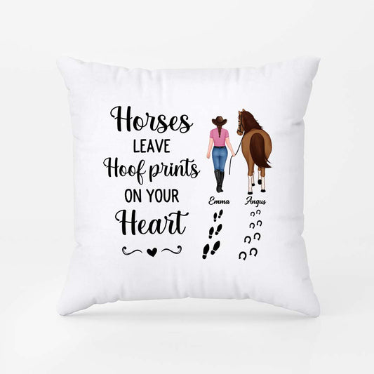 2938PUK1 horses leave hoof prints on your heart pillow  custom present for her_e9514cf5 d27c 4ed2 af87 d502b2df7430