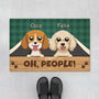 2954DUS1 oh people doormat  personalised gifts for dog owners