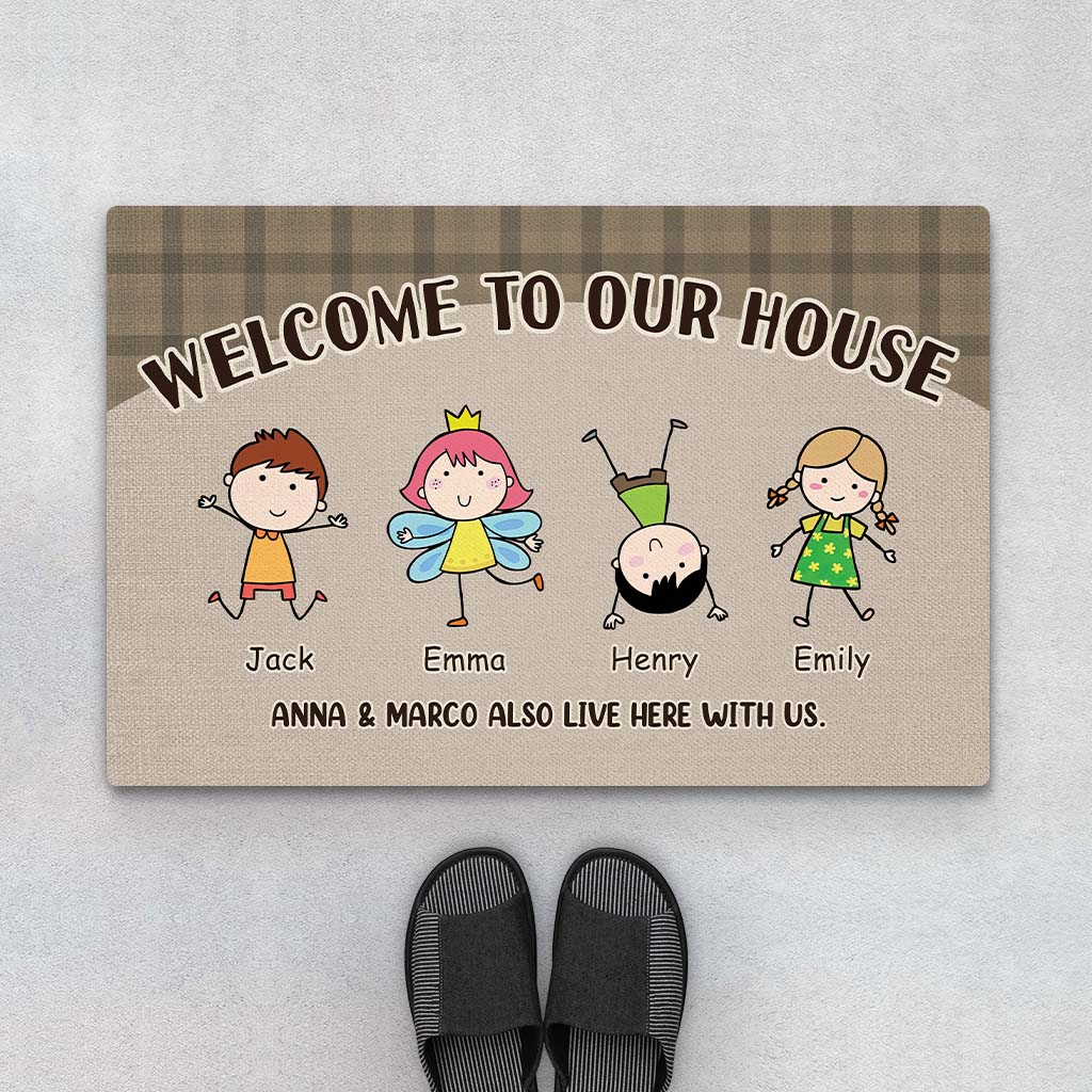 Personalised Welcome To Our House Doormat For Family