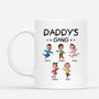 2961MUK1 grandads gang kids faces christmas mug  custom presents for grandads
