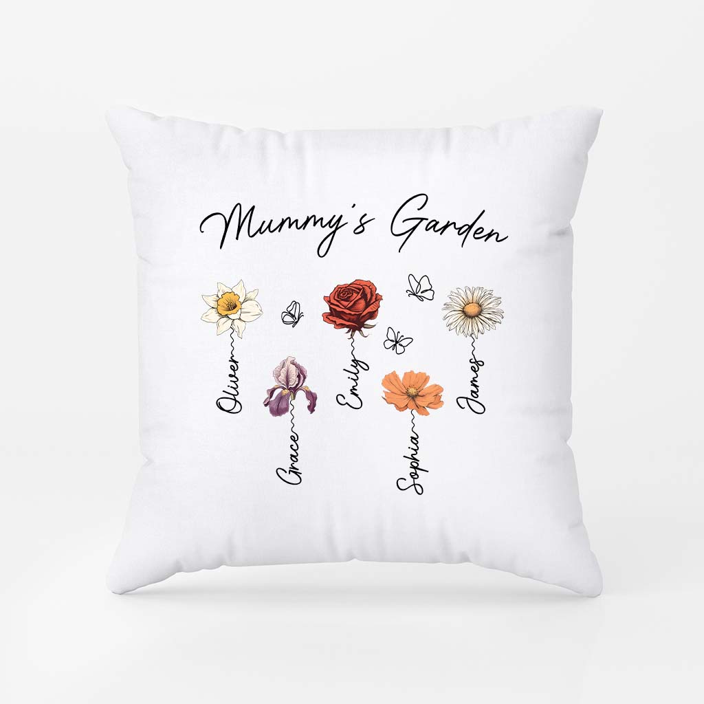 2966PUK2 grandmas garden retro pillow  personalised gifts for grandma