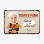 2972EUK1 todays menu metal sign  personalised gifts for grandma