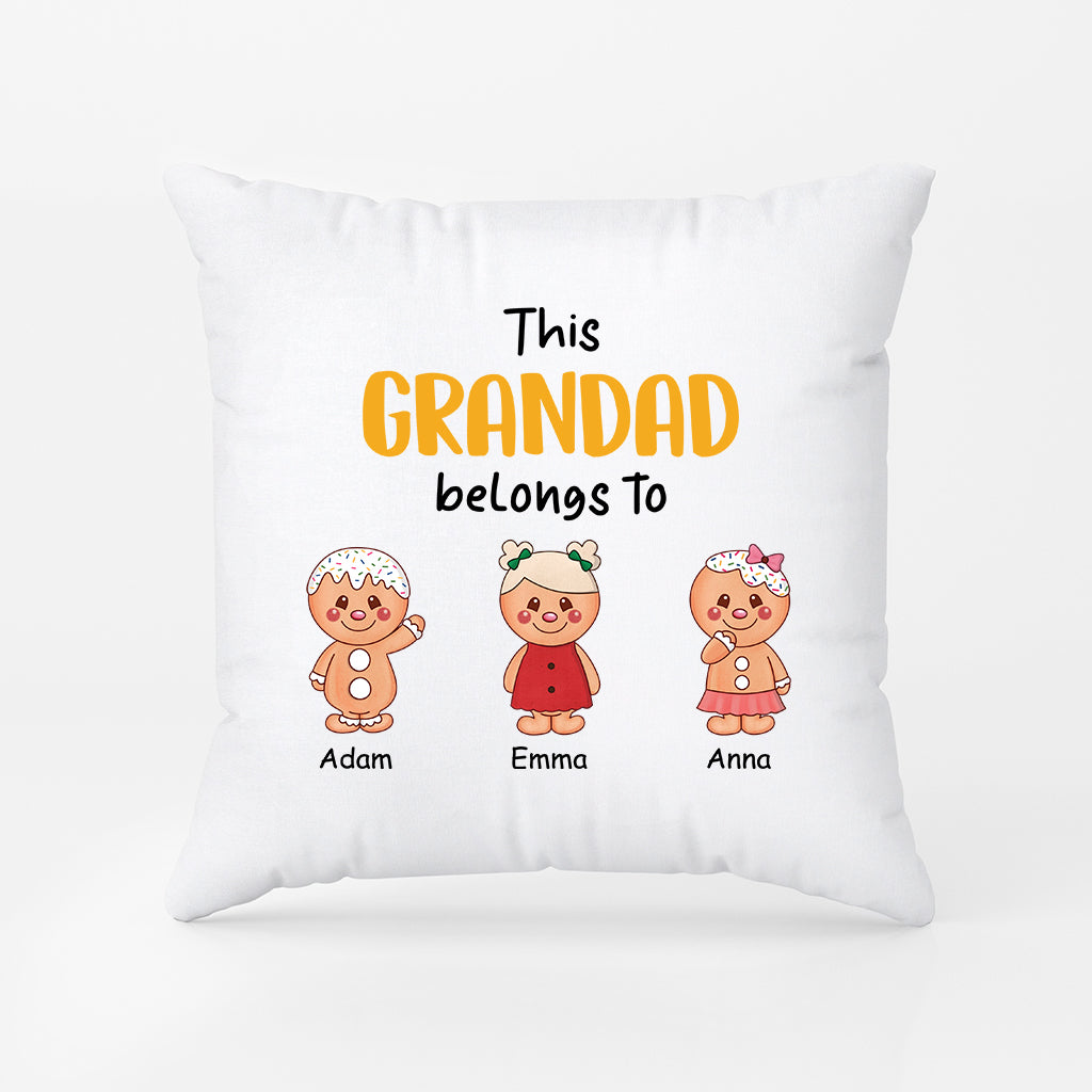 2977PUK2 this grandma belongs to pillow  personalised presents for grandma