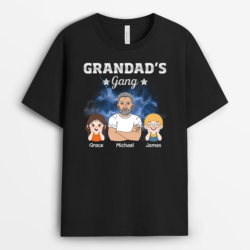 Personalised Boom Grandad's Gang T-Shirt