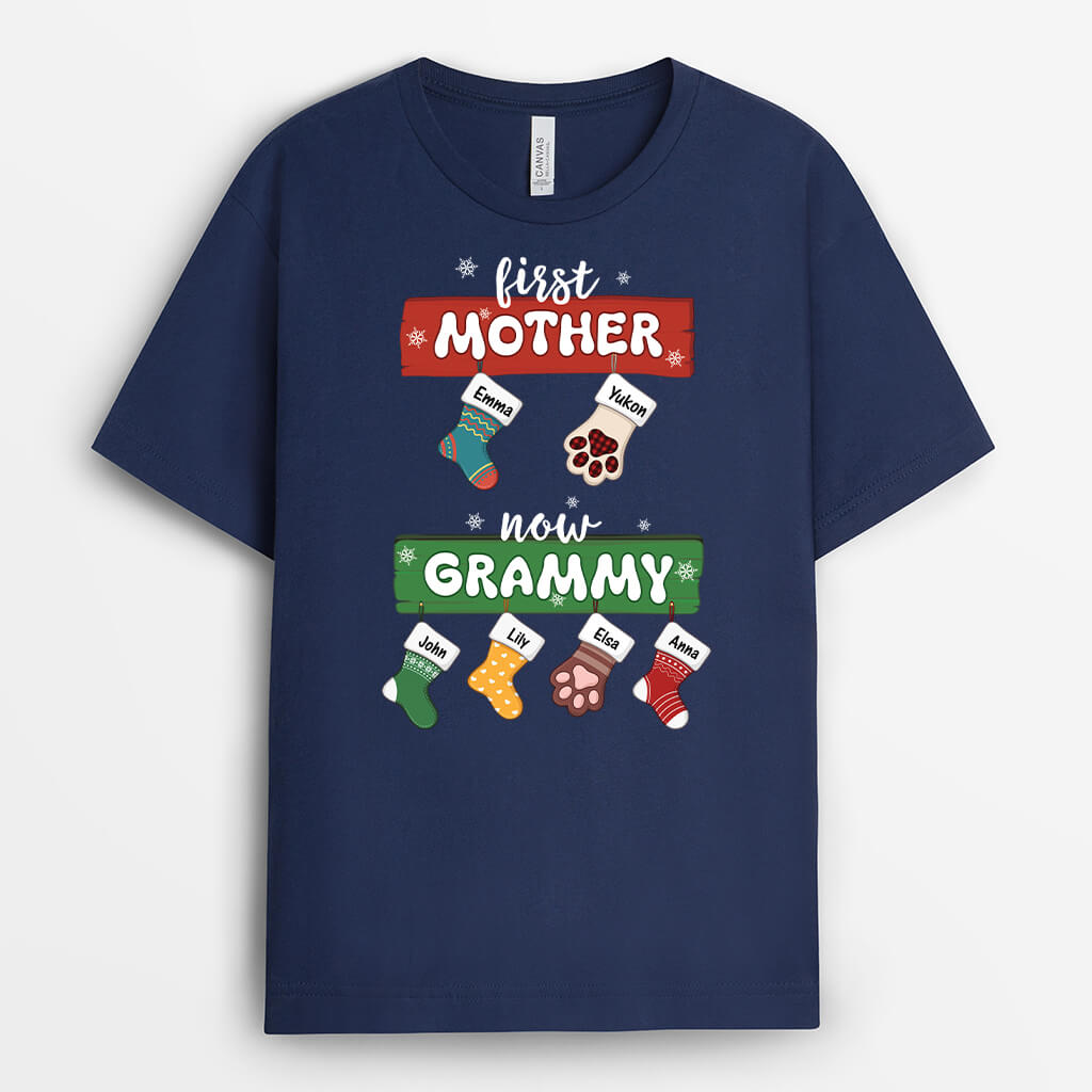 Personalised First Mummy Now Grandma T-Shirt